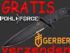 Gratis verzenden Gerber, Bear Grylls en Pohl Force messen. 