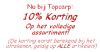 10% korting op het volledige assortiment van Topcarp!